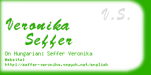 veronika seffer business card